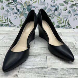 NWOB Womens Nine West Ciarra 3 Dress Wedges Black Size 10 WNCIARRA3